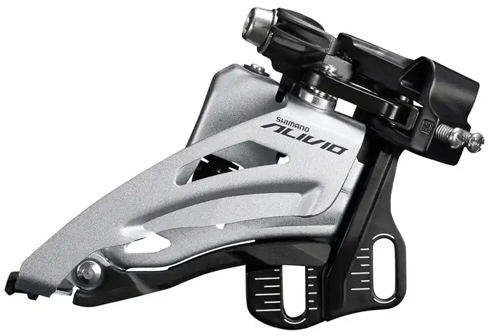 Shimano Alivio FD-M3120-E Front Derailleur – 2×9-Speed Side Swing Front Pull E-Type Mount 36t Max