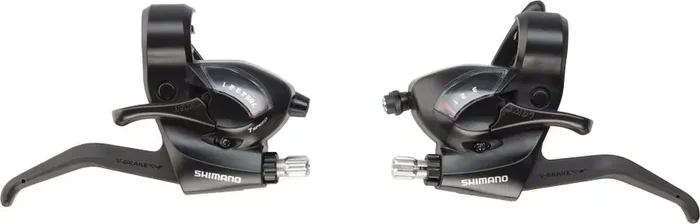 Shimano ST-EF41 3×7-Speed Brake/Shift Lever Set Black