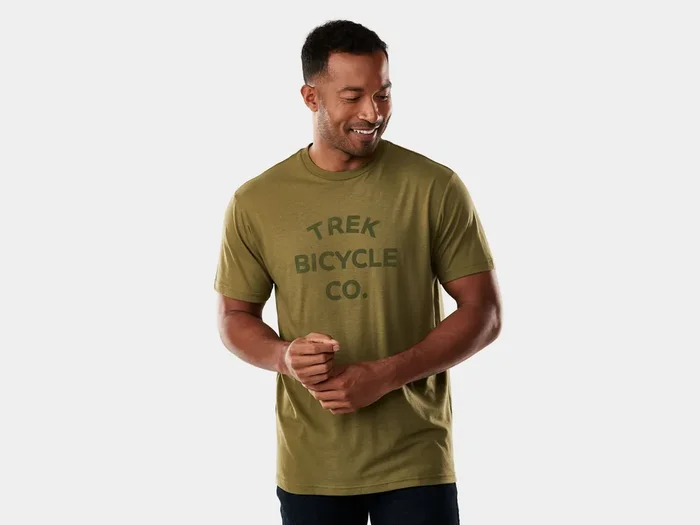 Shirt Trek Bicycle Tonal Tee Medium Olive