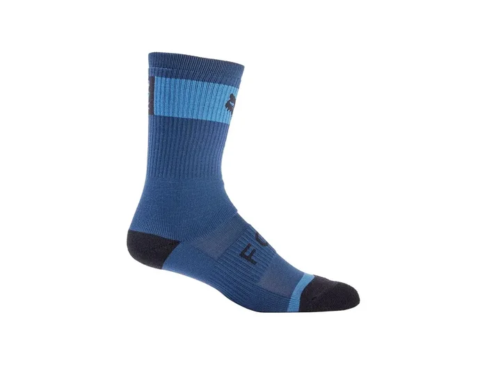 Sock Fox Racing 24 Defend 8 Large/XLarge Blue