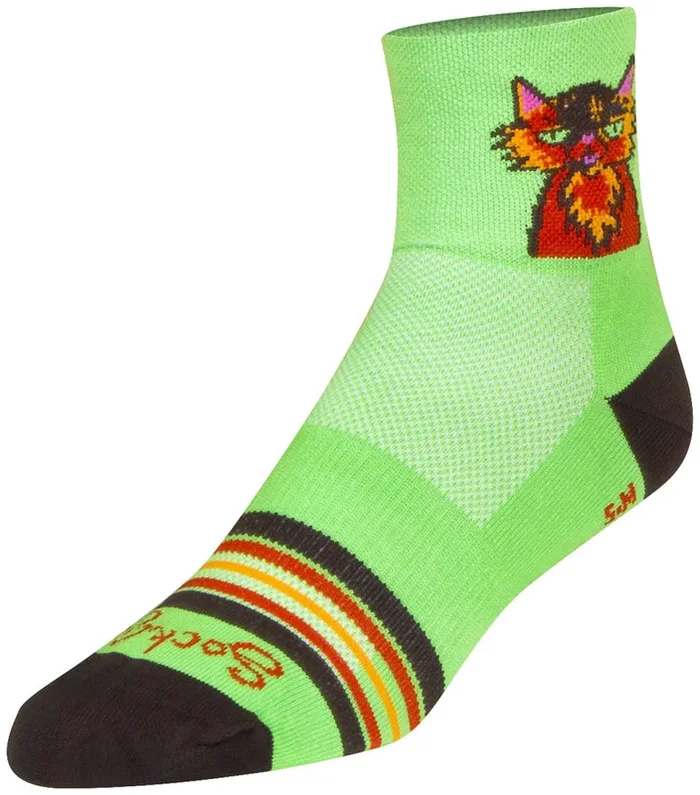 SockGuy Classic Cat Buzz Socks – 3 Large/X-Large
