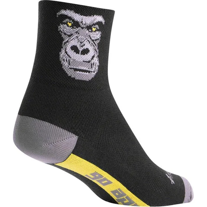 SockGuy Classic Silverback Socks – 3 Black/Gray Large/X-Large