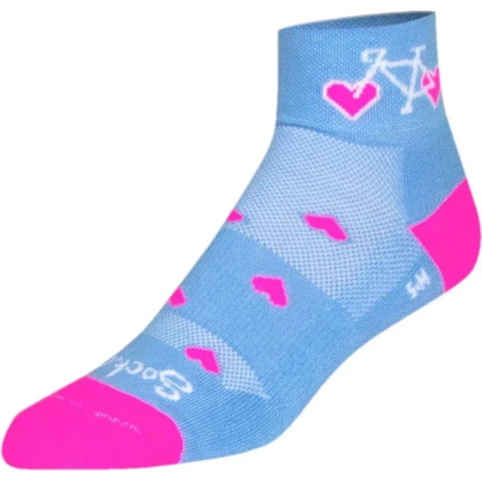 SockGuy Classic Wheel Luv Socks – 2 Blue Large/X-Large