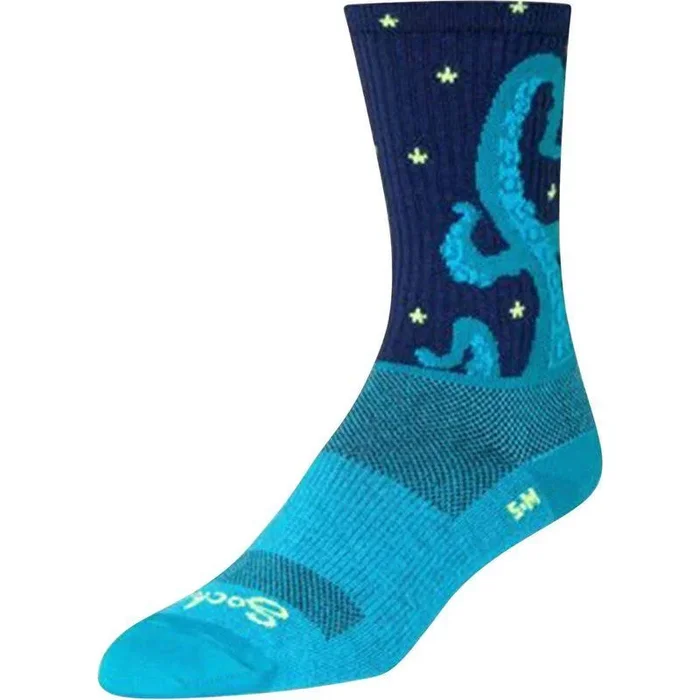 SockGuy Crew Kraken Socks – 6 Blue Small/Medium
