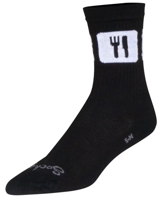 SockGuy Crew Repeats Socks – 6″ Black Small/Medium