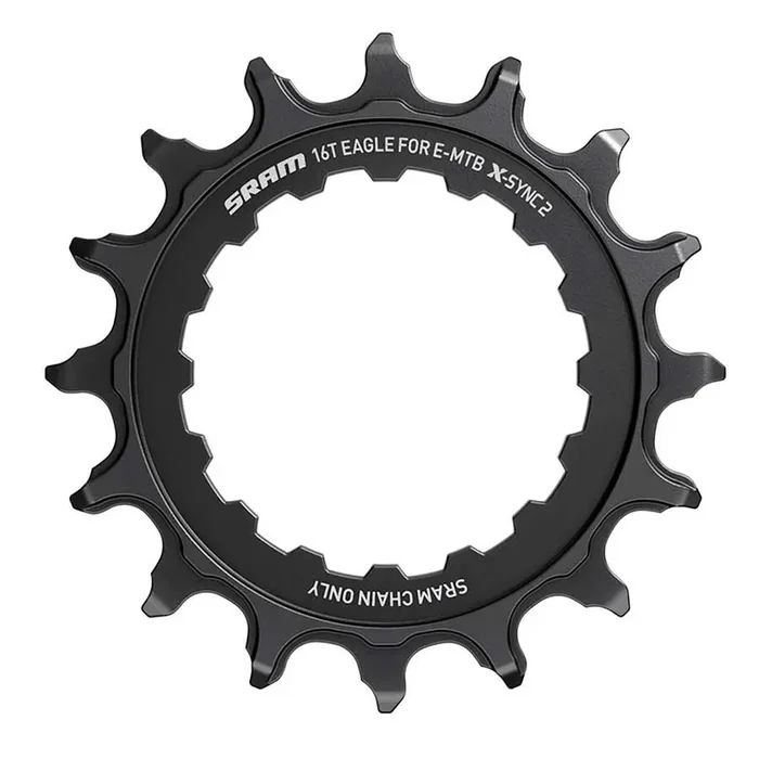 SRAM 16t Bosch Direct Mount 11/12-Speed X-Sync2 Eagle Chainring Black