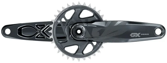 SRAM GX Eagle Crankset – 165mm 12-Speed 32t Direct Mount DUB Spindle Interface Lunar 49mm Chainline
