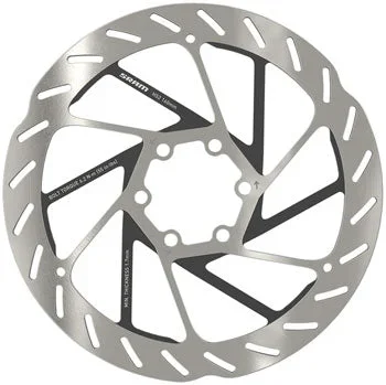 SRAM HS2 Disc Brake Rotor – 160mm, 6-Bolt, Rounded, Silver/Black