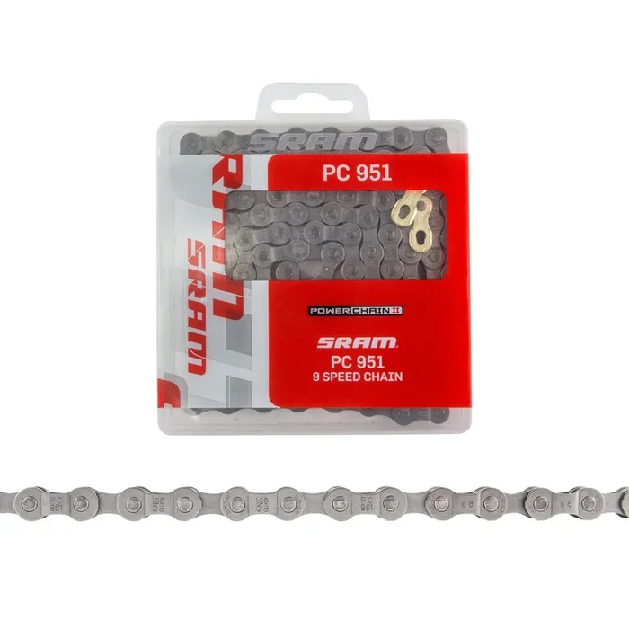 SRAM PC-951 Chain – 9-Speed, 114 Links, Gray