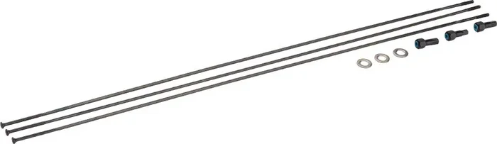 SRAM Spokes/Nipples/Washers 3-pack 298mm CX-Sprint Straight-Pull External BLK Roam 60 29″