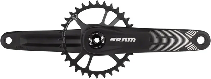 SRAM SX Eagle Crankset – 165mm 12-Speed 32t Direct Mount DUB Spindle Interface BLK A1