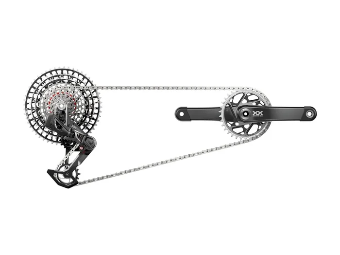 SRAM XX SL T-Type Eagle Transmission Groupset – 165mm Crank 34t Chainring AXS POD Controller 10-52t Cassette Rear Derailleur Chain