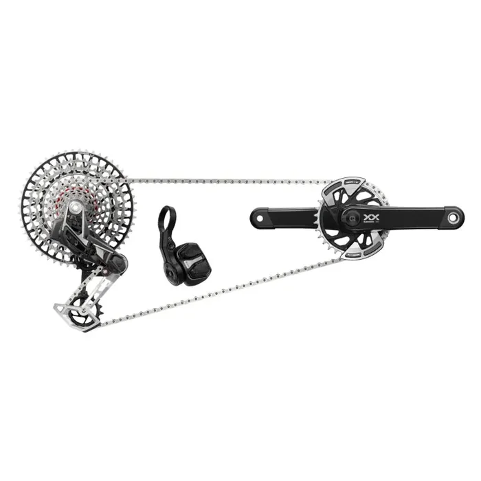 SRAM XX T-Type Eagle Transmission Power Meter Group – 175mm 32t Chainring AXS POD Controller 10-52t Cassette Rear Derailleur Chain
