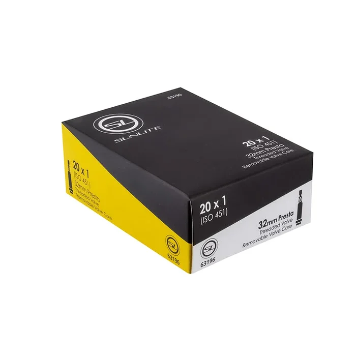 Sunlite Standard Presta Valve Tube – 20×1