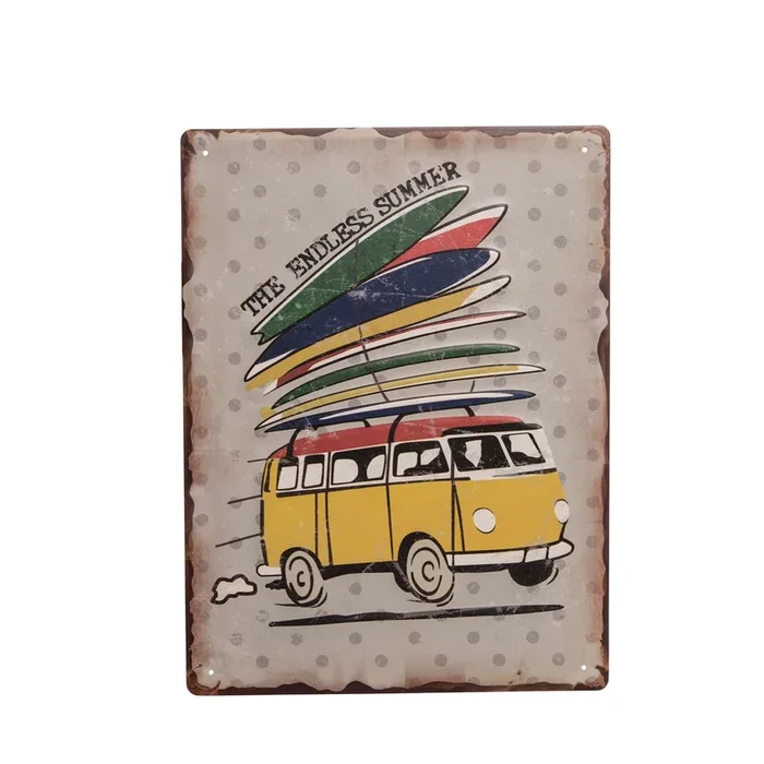 Surf Van Sign – Metal