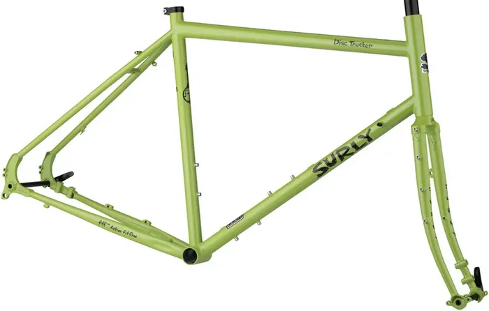Surly Disc Trucker Frameset – 26″ Steel Pea Lime Soup 52cm