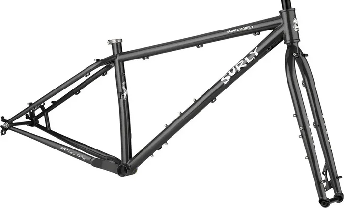 Surly Karate Monkey Frameset – 27.5″ Steel Hi-Viz Black X-Large