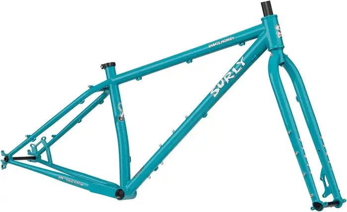 Surly Karate Monkey Frameset – 27.5″ Steel Lost at Sea Blue X-Large