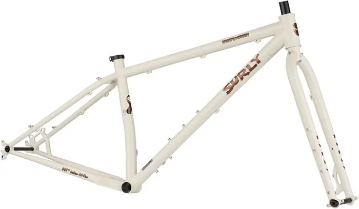 Surly Karate Monkey Frameset – 27.5″ Steel Snow Mold White Small
