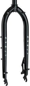 Surly Pugsley Fork 135mm Spacing 17.5mm Offset Straight Blade Black