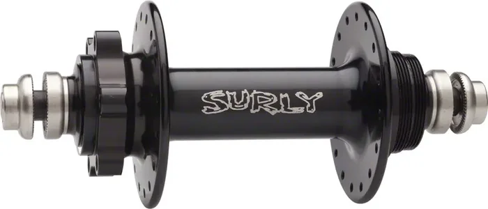 Surly Ultra New Rear Hub – Threaded x 135mm 6-Bolt Fixed Black 32H