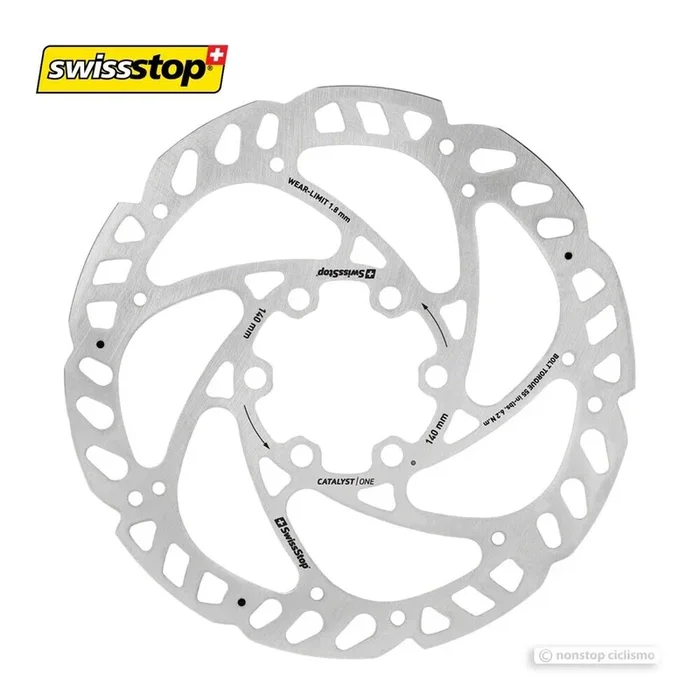 SwissStop CATALYST ONE 6 Bolt Disc Brake Rotor : 140 mm