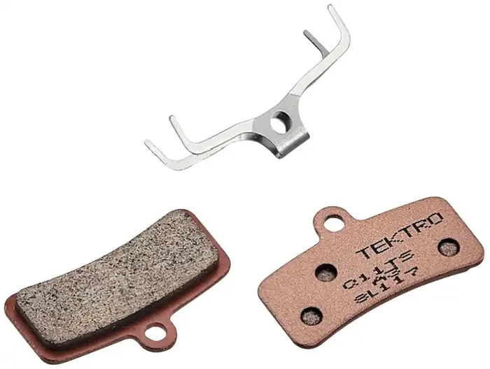 Tektro Q11TS Disc Brake Pads – Sintered Steel Backed For Use With 4-Piston Calipers