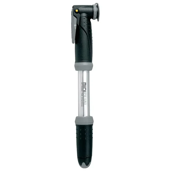 Topeak Mini Dual Mini Pump – 140psi Silver/Black