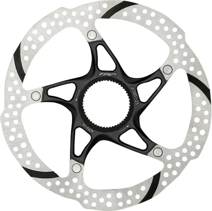 TRP-25 Disc Brake Rotor – 140mm Center Lock 1.8mm Silver/Black