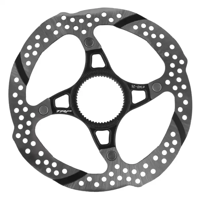 TRP-25 Disc Brake Rotor – 140mm Center Lock 1.8mm Silver/Black