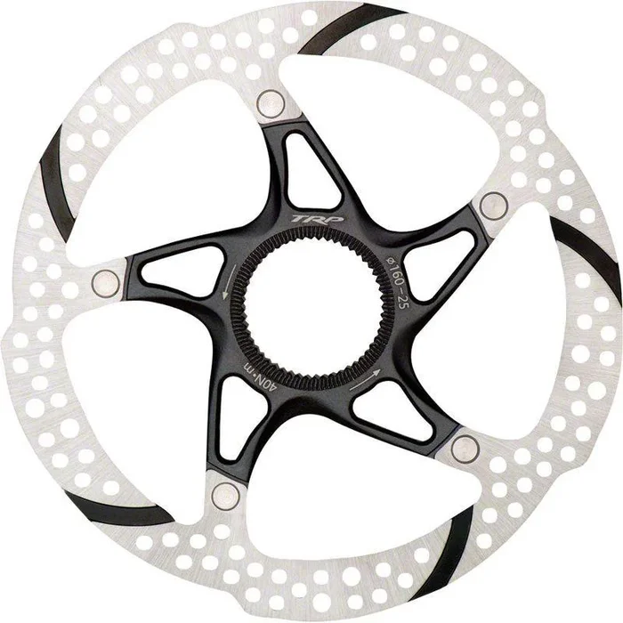 TRP-25 Disc Brake Rotor – 203mm Center Lock 1.8mm Silver/Black