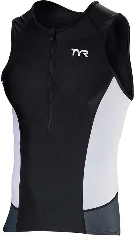 TYR Men’s Competitor Singlet-BLK/WHT
