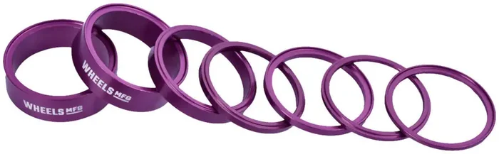 Wheels Manufacturing StackRight Headset Spacer Kit – Purple