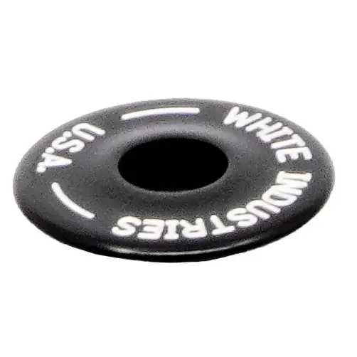 White Industries Headset Top Cap 6061-T6 Aluminum Black