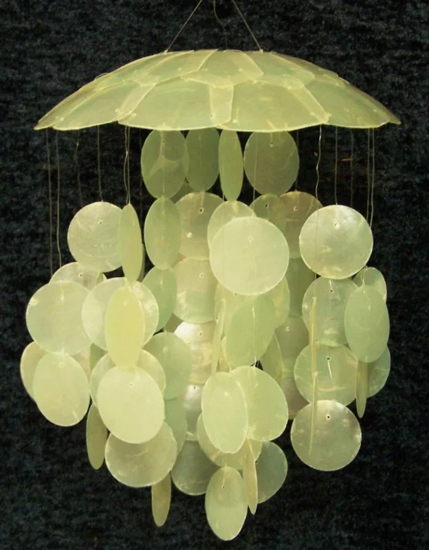 Wind Chime – Capiz Mint Green