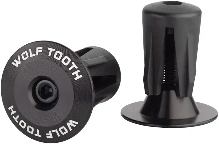 Wolf Tooth Alloy Bar End Plugs – Black