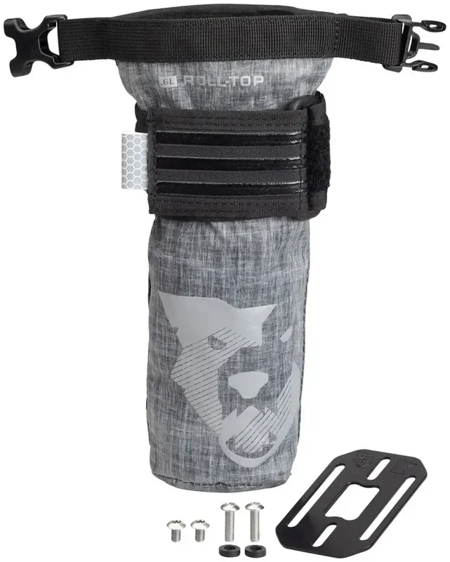 Wolf Tooth B-RAD TekLite Roll-Top Bag and Mounting Plate – 0.6L Black
