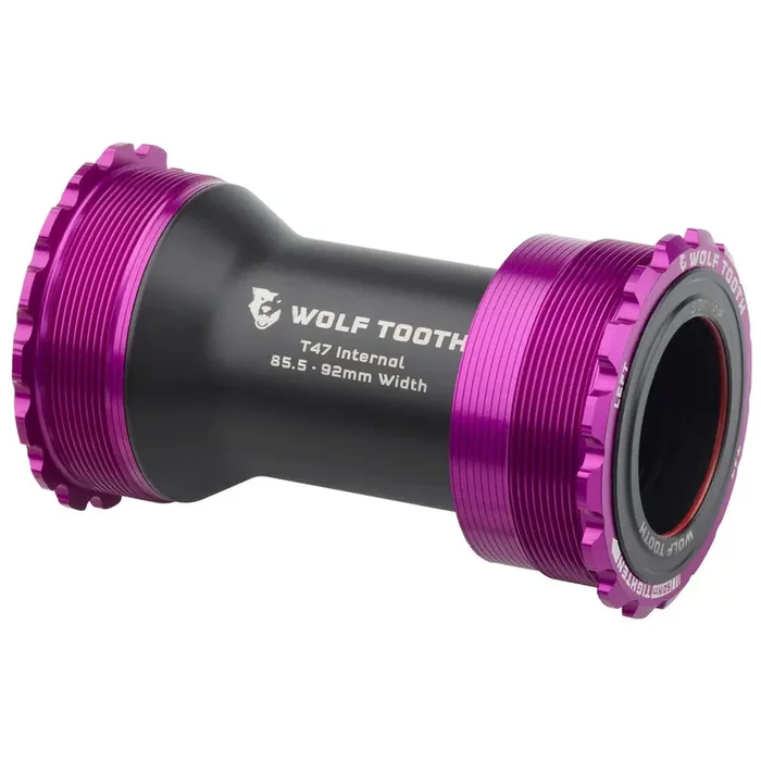 Wolf Tooth Bottom Bracket – T47 Inboard 85.5/92mm For 30mm Spindle Ultraviolet Purple
