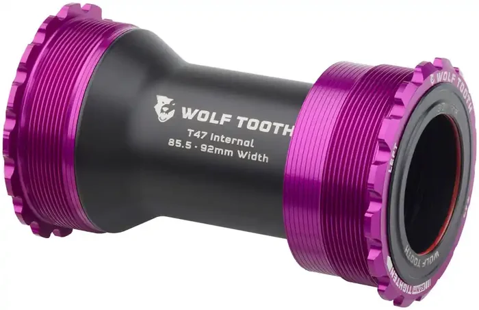 Wolf Tooth Bottom Bracket – T47 Inboard 85.5/92mm For 30mm Spindle Ultraviolet Purple