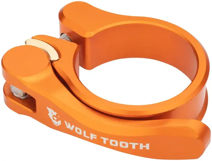 Wolf Tooth Components Quick Release Seatpost Clamp – 31.8mm Orange