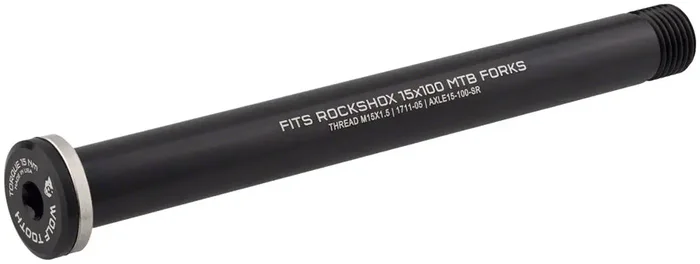 Wolf Tooth Front Thru Axle – RockShox 15 x 100mm Black