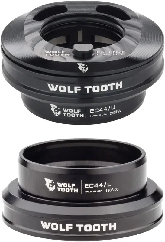 Wolf Tooth Premium Internal Headset – EC44 Upper / EC44 Lower For Enve In-Route System Only BLK