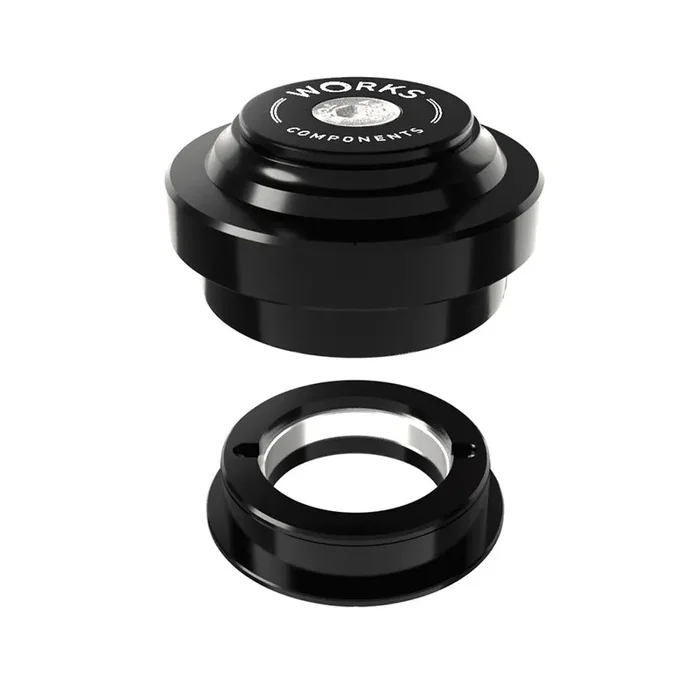 Works Components 1.5 EC44-ZS44 Angleset-1 1/8″ Angle Headset 1.5° 100-109mm EC44/28.6 ZS44/30 ZS External threadless Complete Black