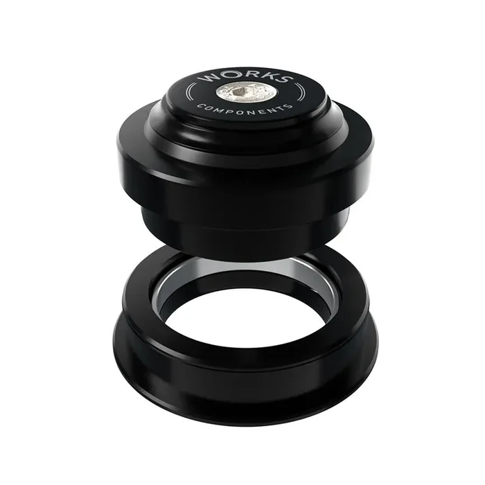 Works Components 1.5deg EC44-ZS56 Angleset Angle Headset 1.5° 120-129mm EC44/28.6 ZS56/40 ZS External threadless Complete Black