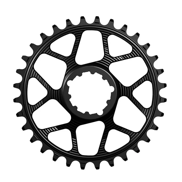 Works Components SRAM GXP Direct Mount Chainring Teeth 30 Speed 12 BCD Direct Mount SRAM 3 Bolt Front 7075-T6 Aluminum Black